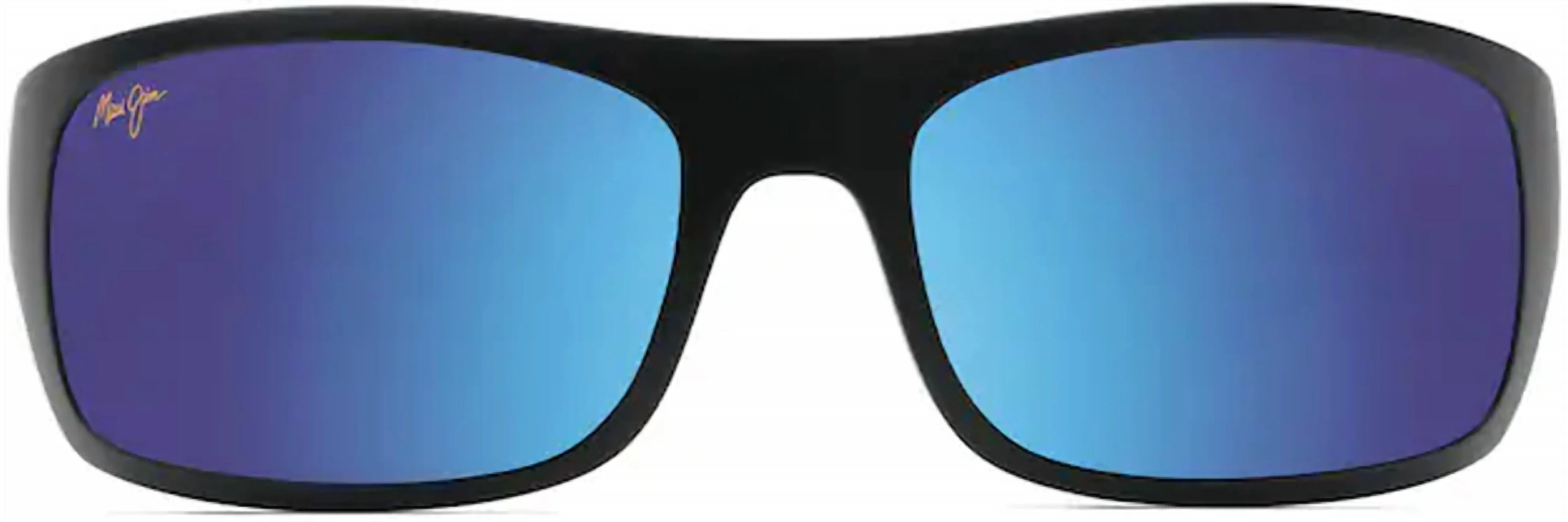 Big Wave Big Wave Polarized Sunglasses In Matte Black | Blue Hawaii