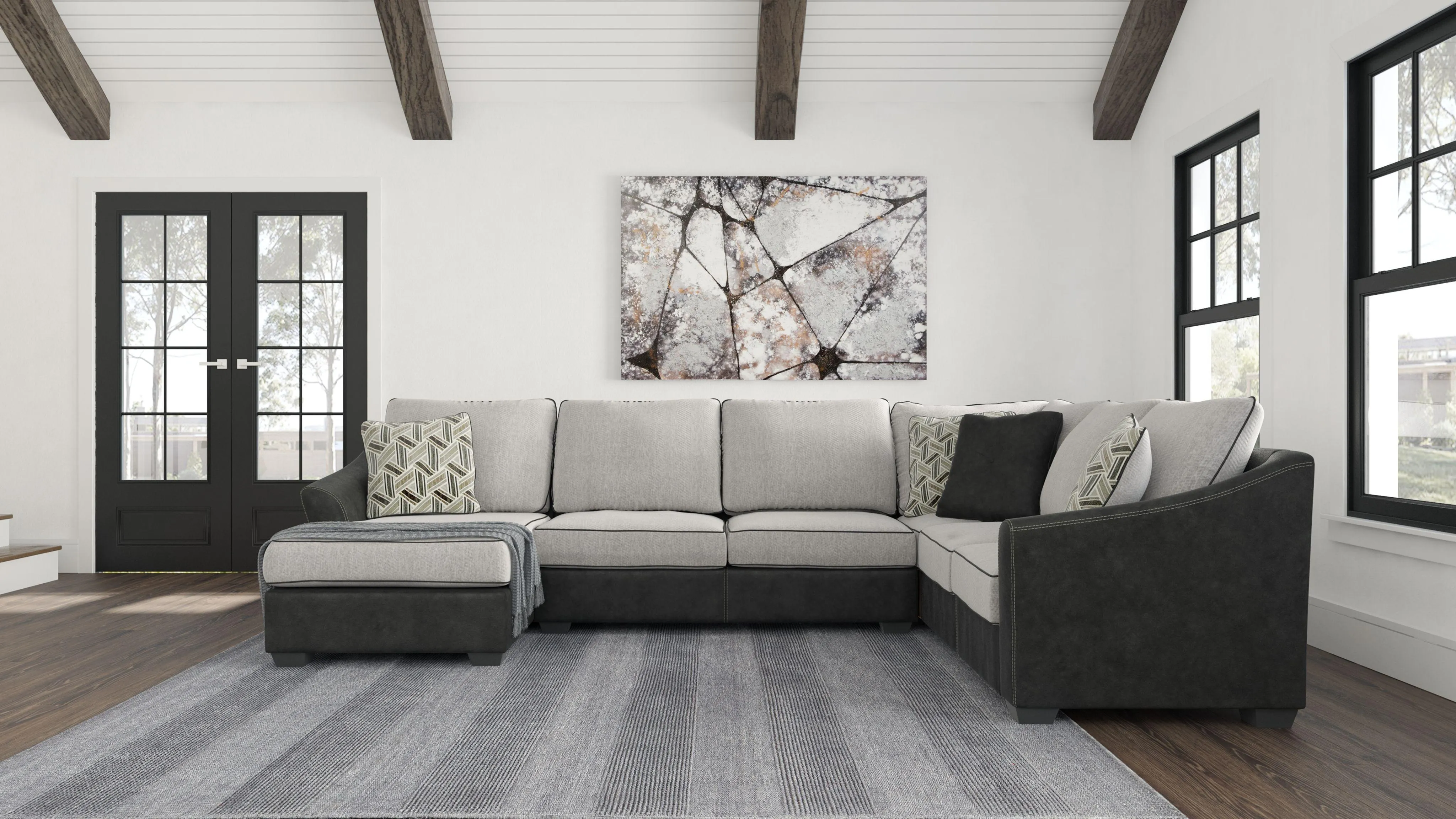 Bilgray - Left Arm Facing Chaise 3 Pc Sectional