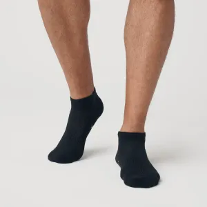 Black Ankle Socks Single