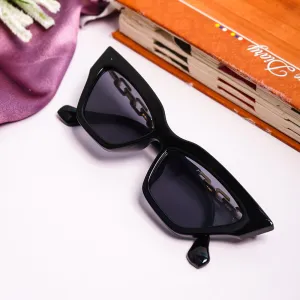 Black Gold Link Chain Cat Eye Shades