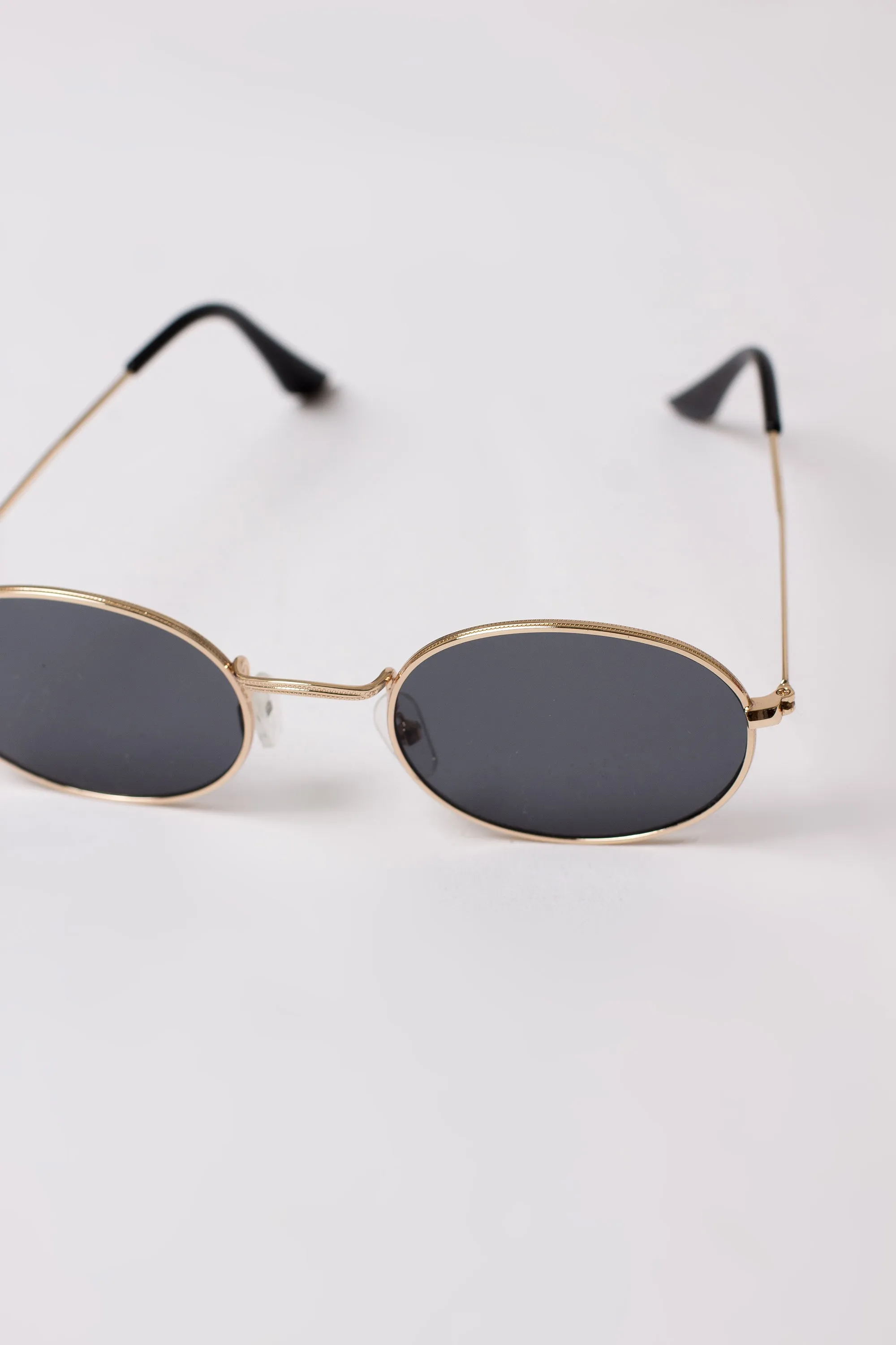 Black Oval Sunglasses
