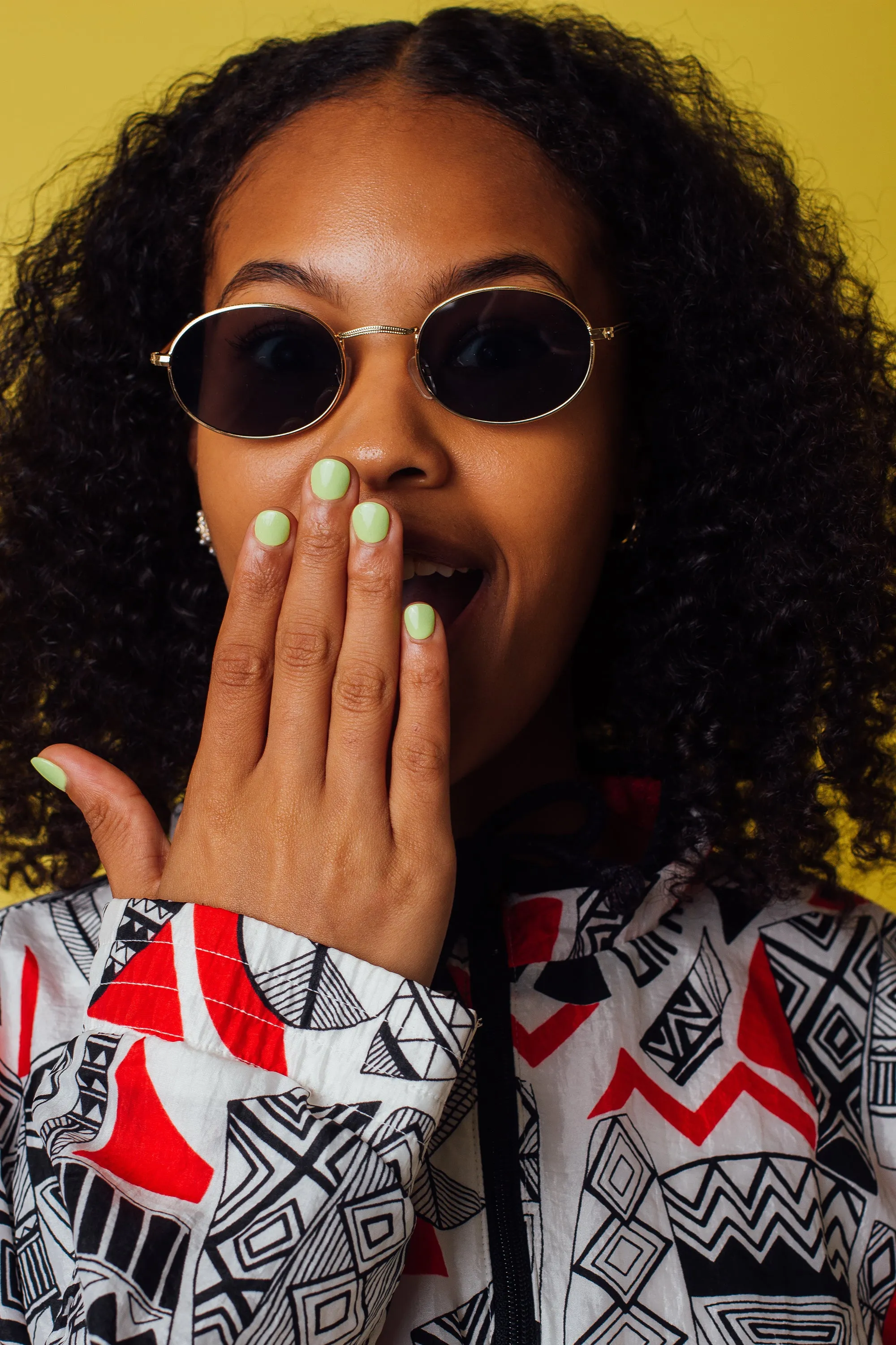 Black Oval Sunglasses