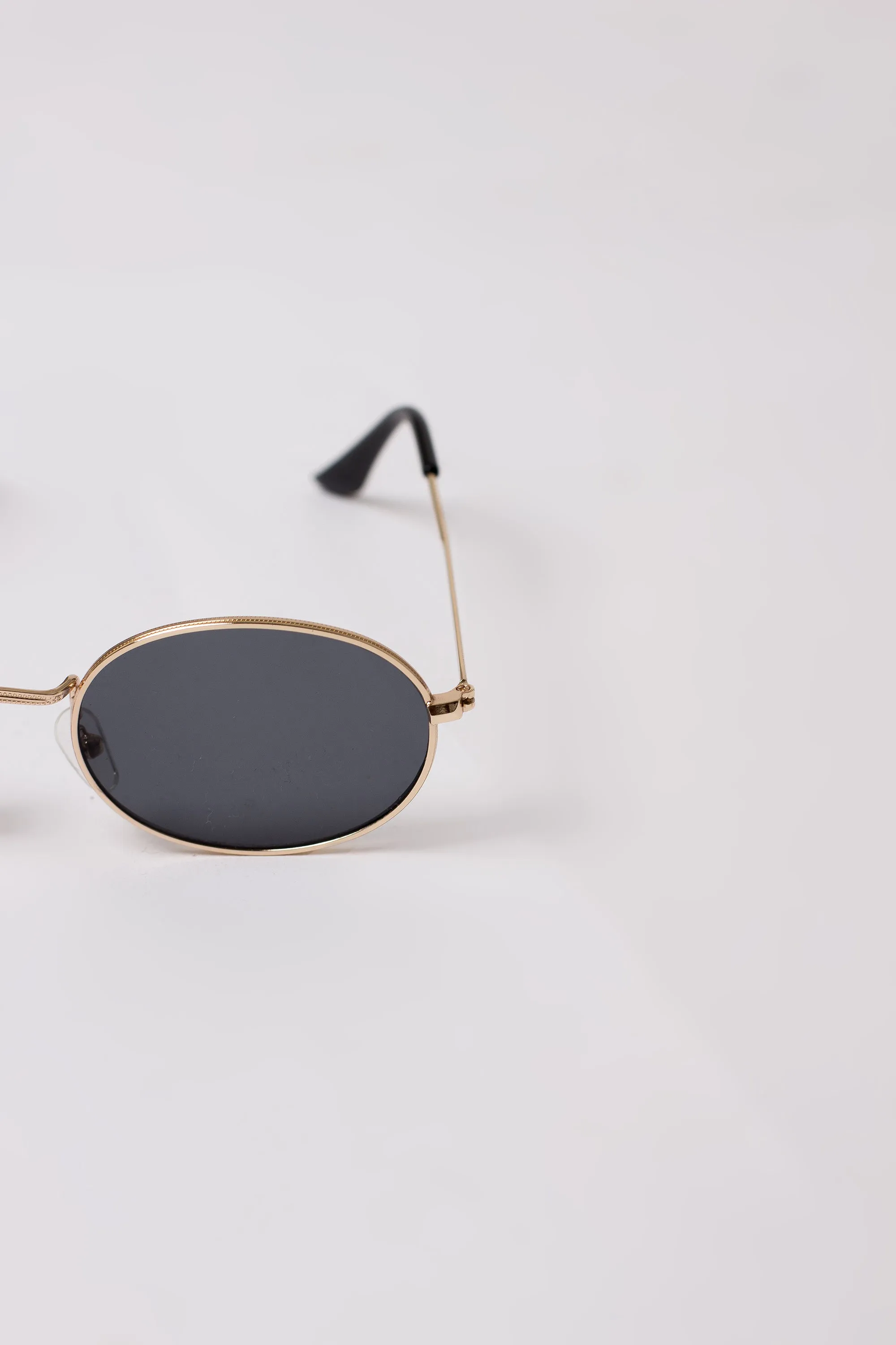Black Oval Sunglasses