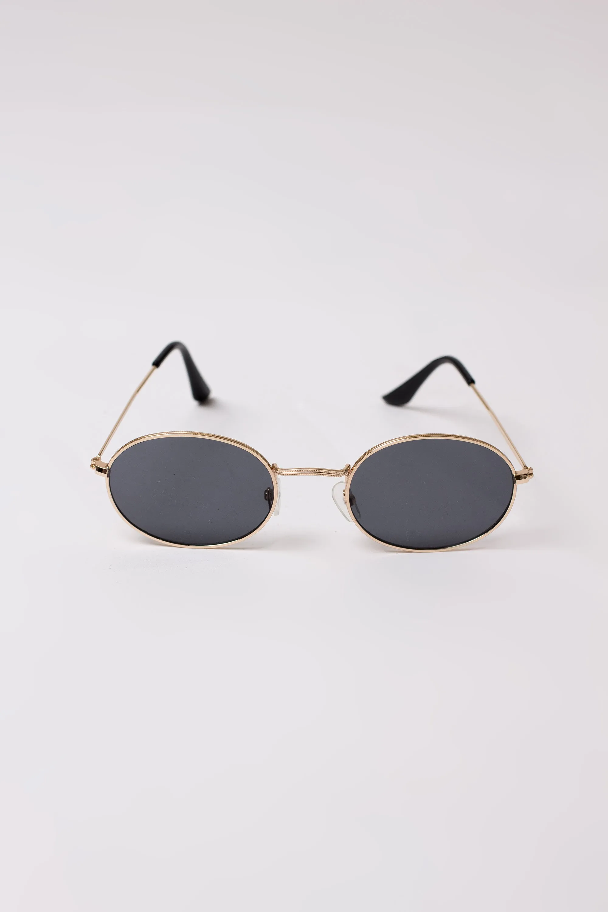 Black Oval Sunglasses