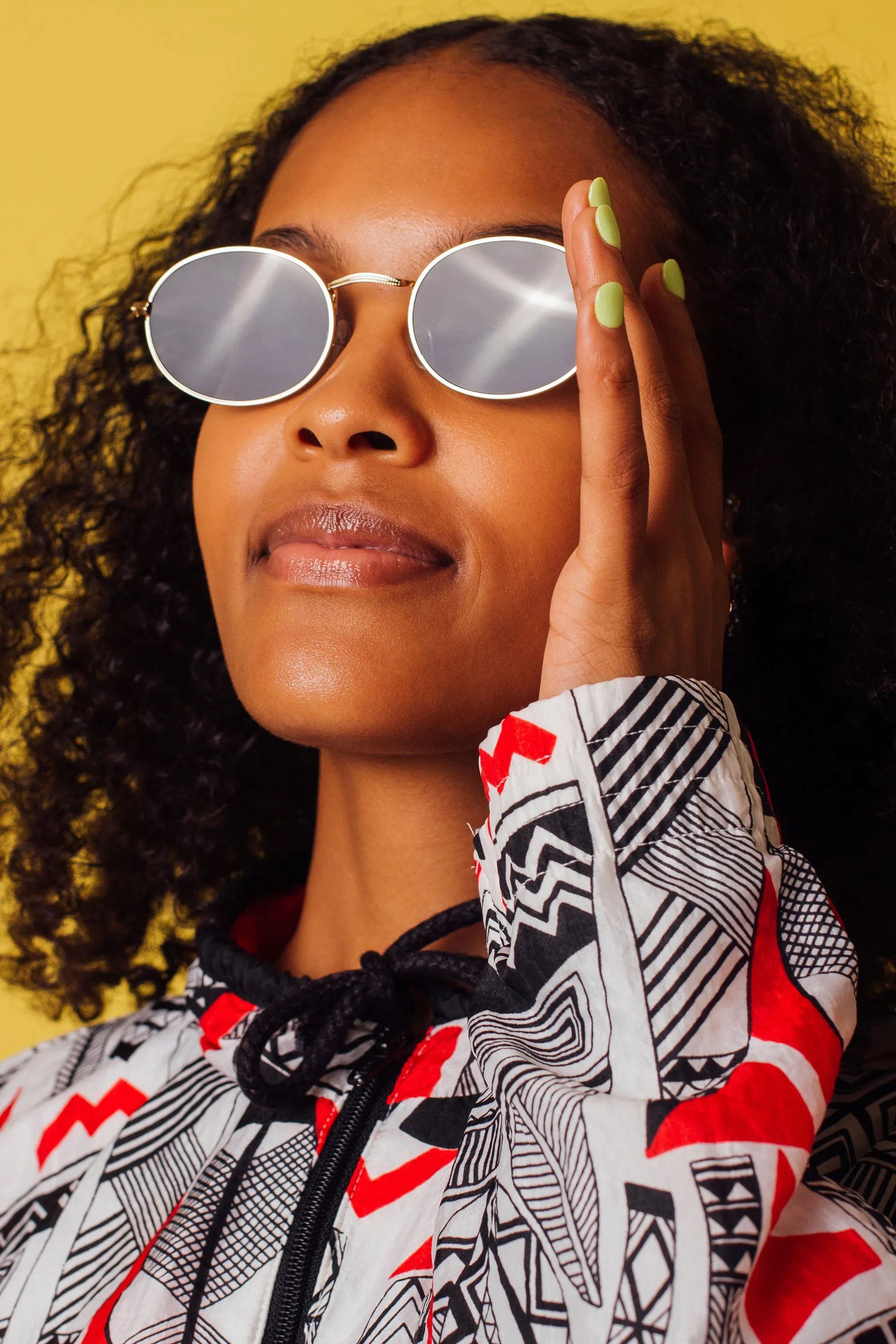 Black Oval Sunglasses