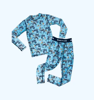 Blue Bike Love Base Layer Set