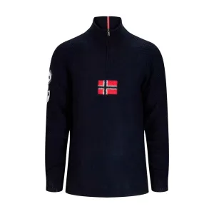 Boiled Ski Flag Sweater in Faded Navy