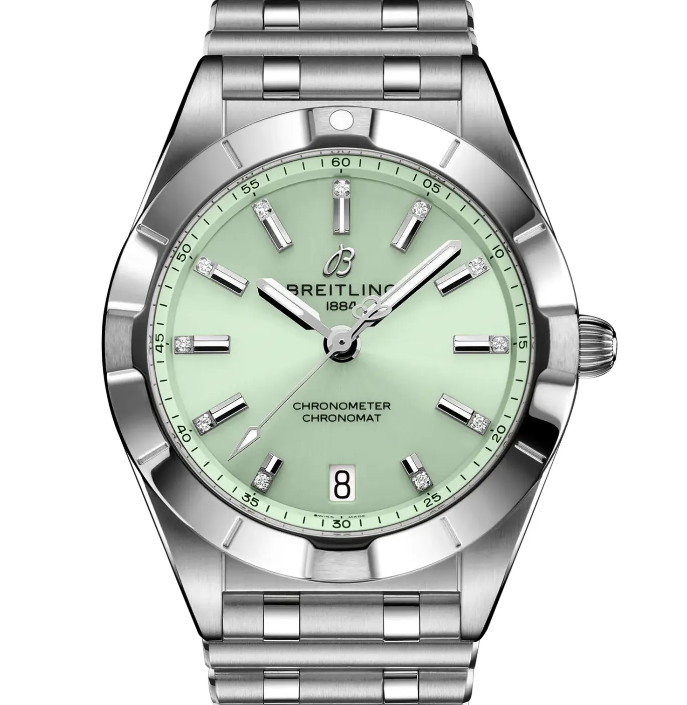 Breitling Chronomat 32 Watch with Seafoam Green Dial