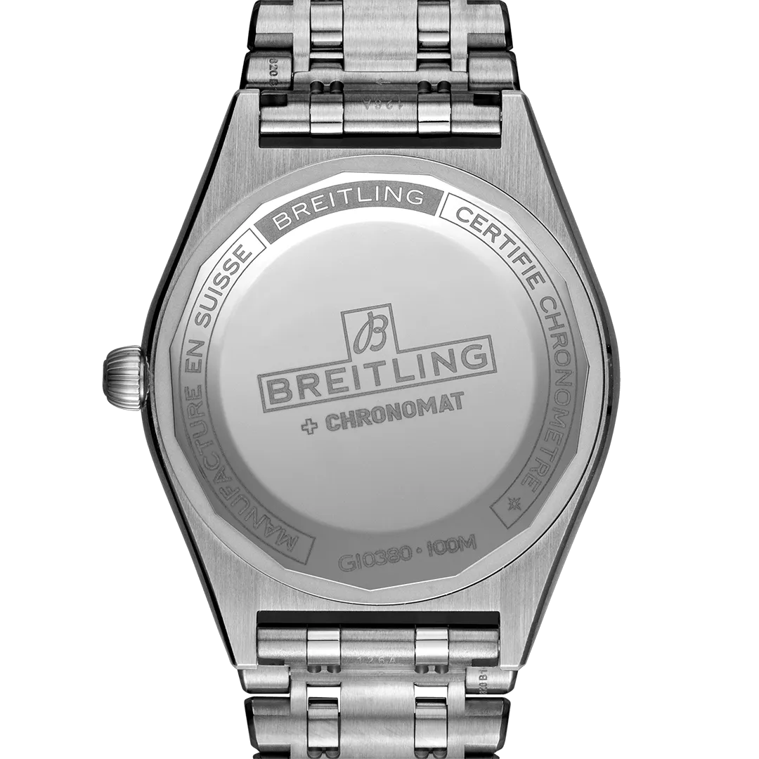 Breitling Chronomat Automatic 36 Watch with Stainless Steel & 18K White Gold Bracelet