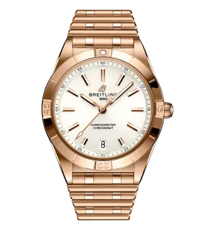 Breitling Chronomat Automatic 36 Watch with White Dial