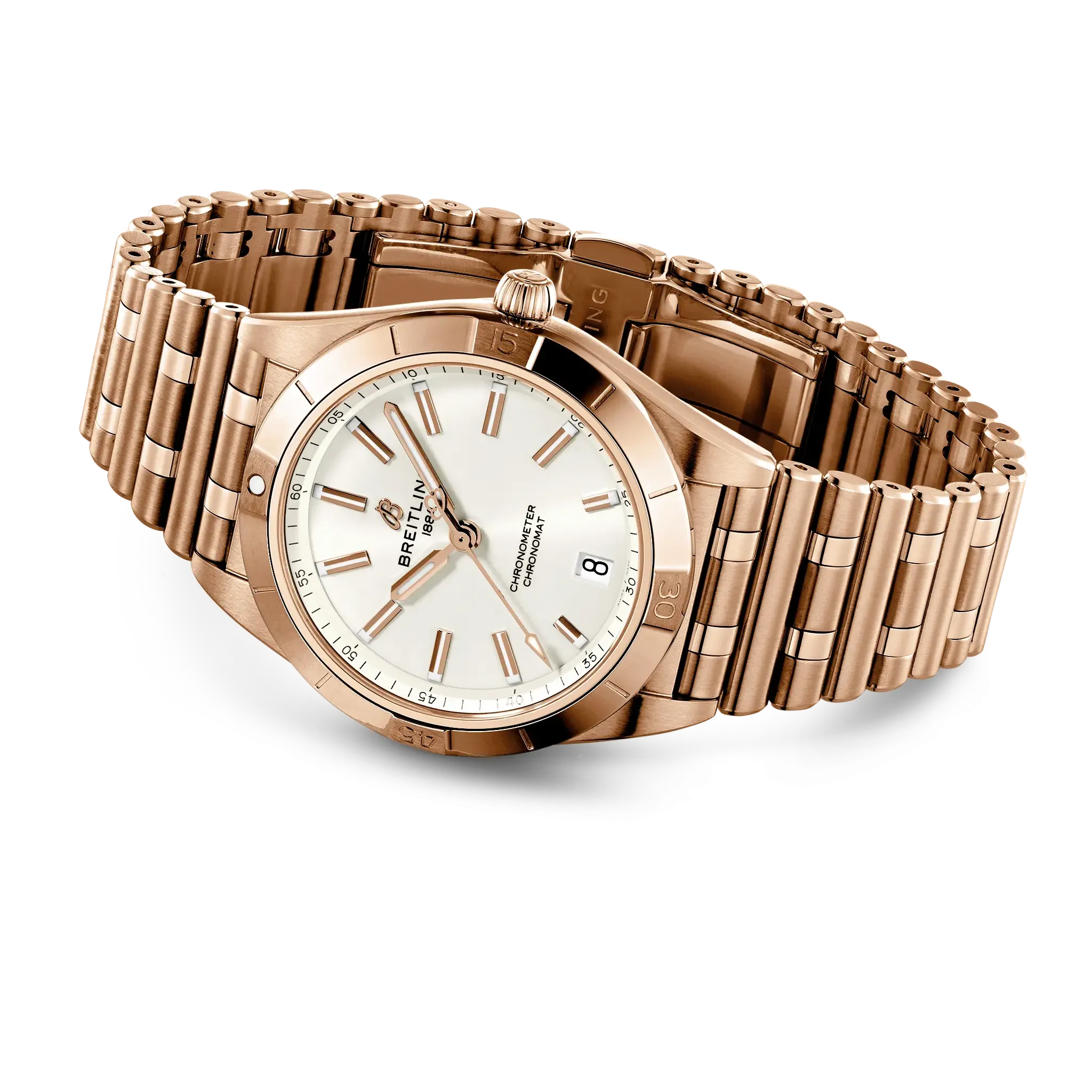 Breitling Chronomat Automatic 36 Watch with White Dial