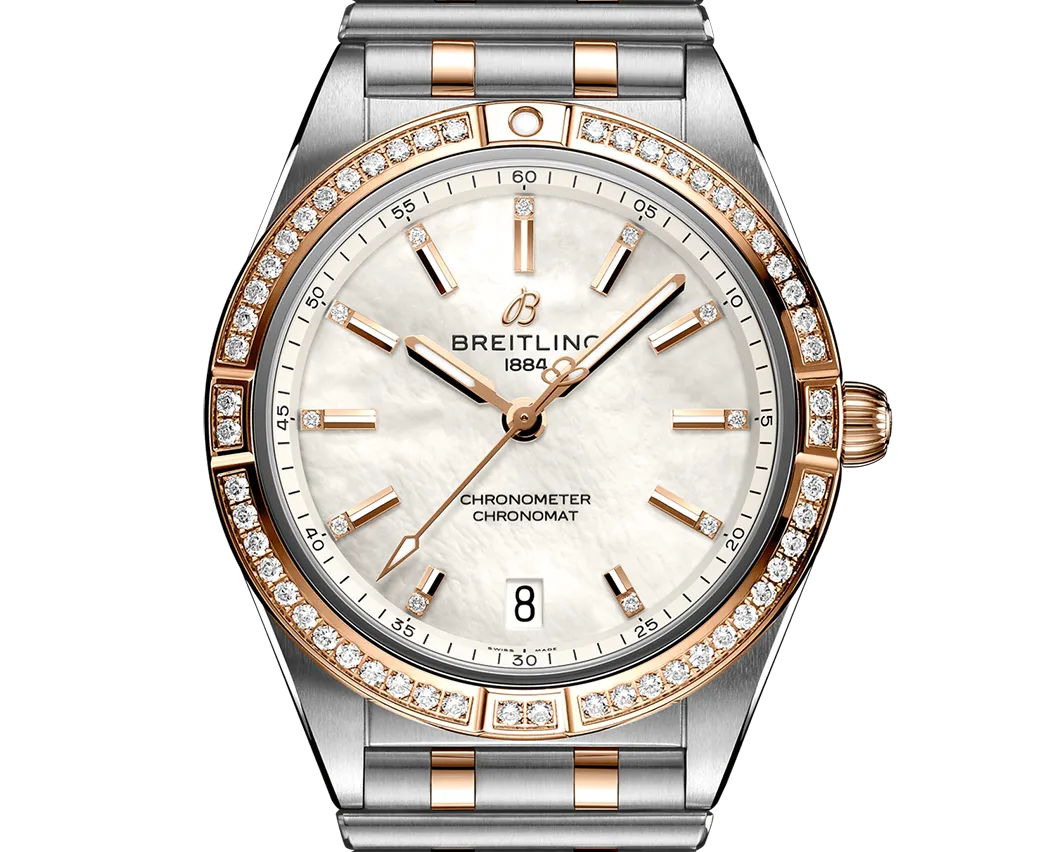 Breitling Chronomat Automatic 36mm Watch with Mother of Pearl Dial