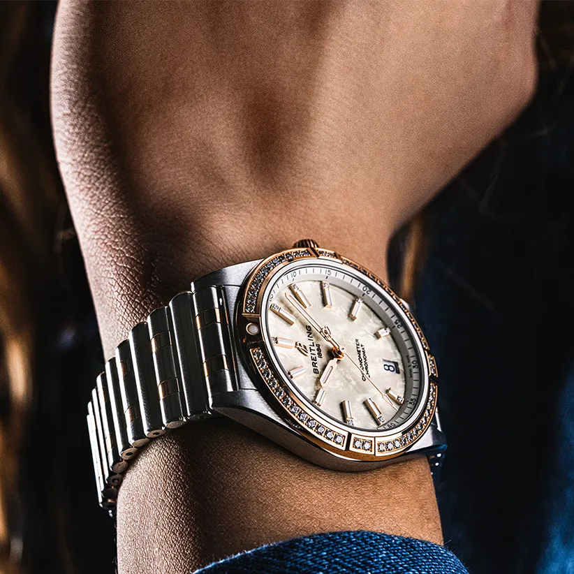 Breitling Chronomat Automatic 36mm Watch with Mother of Pearl Dial
