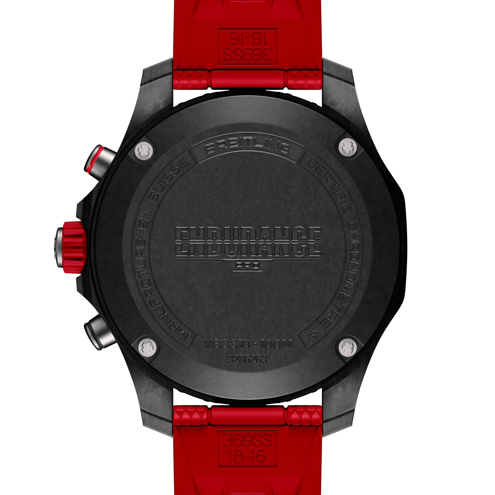 Breitling Endurance Pro 38 Watch with Red Strap