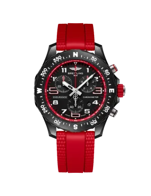 Breitling Endurance Pro 38 Watch with Red Strap
