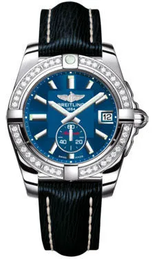 Breitling - Galactic 36 Automantic Stainless Steel - Diamond Bezel - Sahara Strap