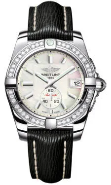 Breitling - Galactic 36 Automantic Stainless Steel - Diamond Bezel - Sahara Strap
