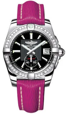 Breitling - Galactic 36 Automantic Stainless Steel - Diamond Bezel - Sahara Strap