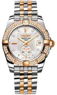 Breitling - Galactic 36 Automantic Steel-Rose Gold - Diamond Bezel - Pilot Bracelet