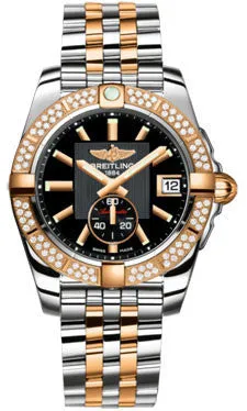 Breitling - Galactic 36 Automantic Steel-Rose Gold - Diamond Bezel - Pilot Bracelet
