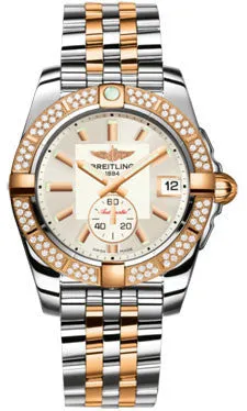 Breitling - Galactic 36 Automantic Steel-Rose Gold - Diamond Bezel - Pilot Bracelet