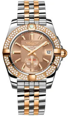 Breitling - Galactic 36 Automantic Steel-Rose Gold - Diamond Bezel - Pilot Bracelet