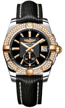 Breitling - Galactic 36 Automantic Steel-Rose Gold - Diamond Bezel - Sahara Strap