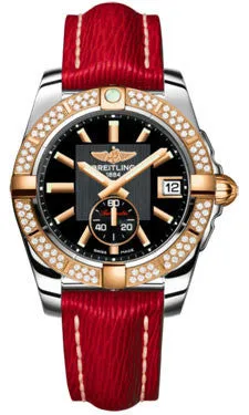 Breitling - Galactic 36 Automantic Steel-Rose Gold - Diamond Bezel - Sahara Strap