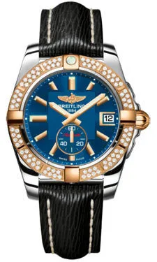 Breitling - Galactic 36 Automantic Steel-Rose Gold - Diamond Bezel - Sahara Strap