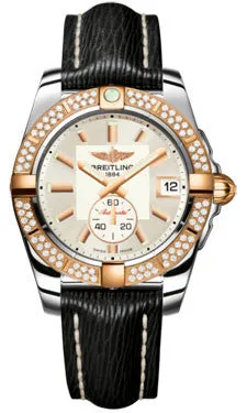 Breitling - Galactic 36 Automantic Steel-Rose Gold - Diamond Bezel - Sahara Strap