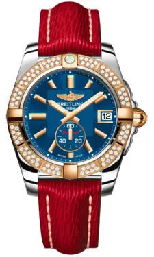 Breitling - Galactic 36 Automantic Steel-Rose Gold - Diamond Bezel - Sahara Strap