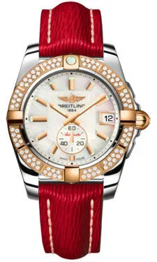 Breitling - Galactic 36 Automantic Steel-Rose Gold - Diamond Bezel - Sahara Strap