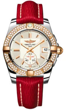 Breitling - Galactic 36 Automantic Steel-Rose Gold - Diamond Bezel - Sahara Strap