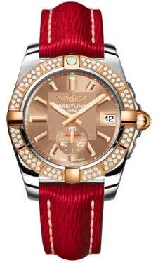 Breitling - Galactic 36 Automantic Steel-Rose Gold - Diamond Bezel - Sahara Strap