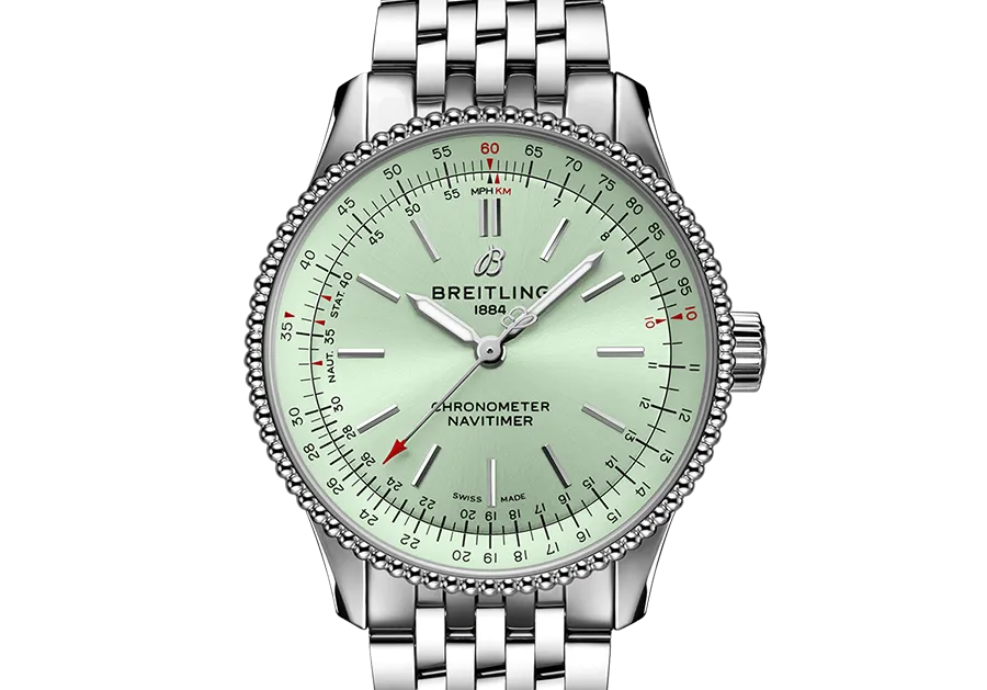 Breitling Navitimer Watch with Stainless Steel Strap, 35mm