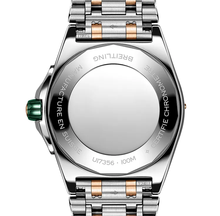 Breitling Super Chronomat 38mm Diamond Watch with Mint Dial
