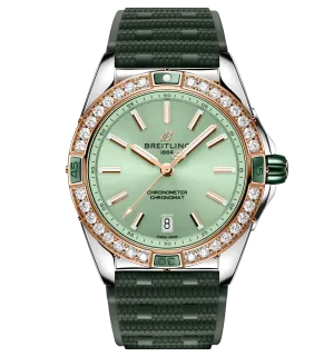 Breitling Super Chronomat Automatic 38 Watch with Diamonds