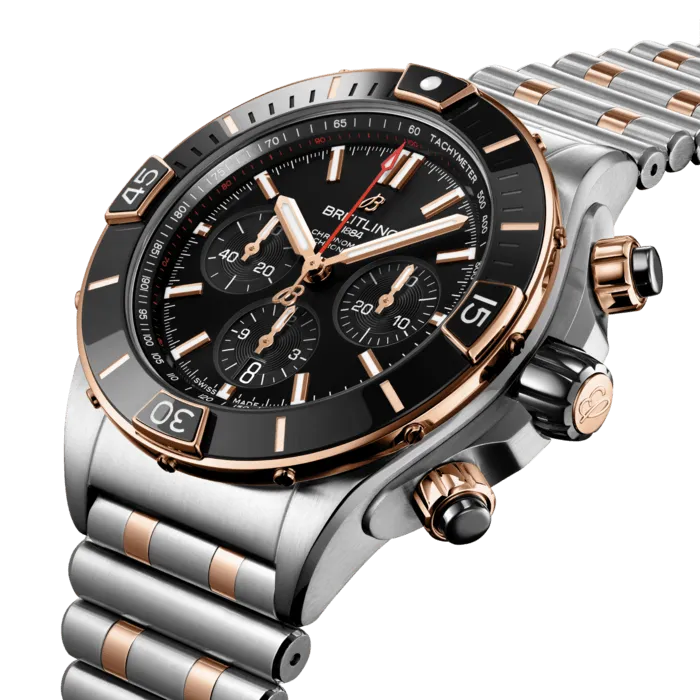Breitling Super Chronomat B01 44 Watch with Black Dial