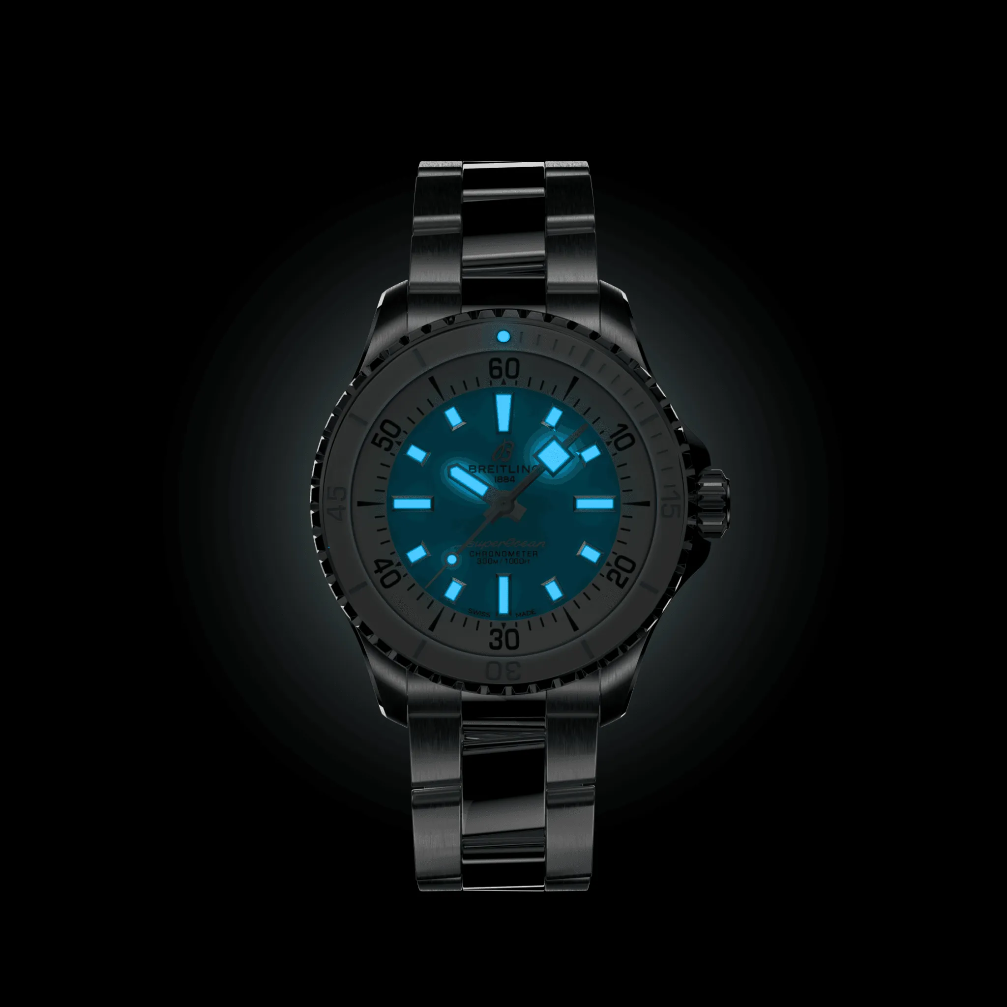 Breitling Superocean Turquoise Watch, 36mm