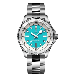 Breitling Superocean Turquoise Watch, 36mm