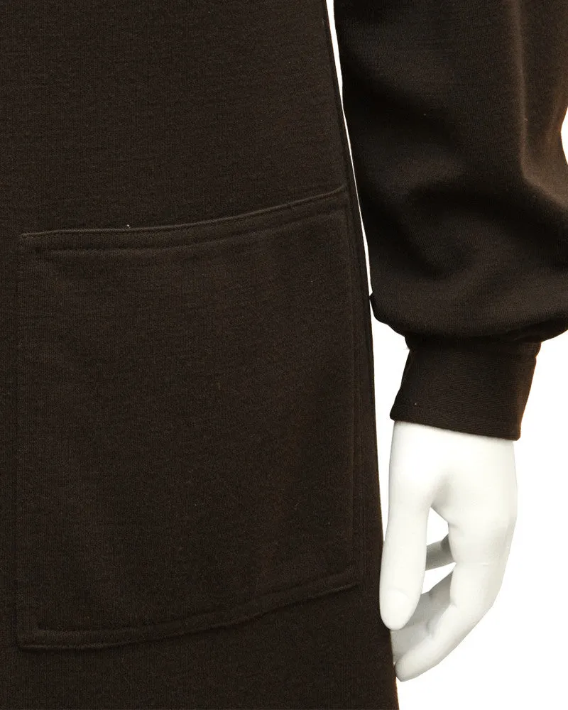 Brown Wool Day Dress