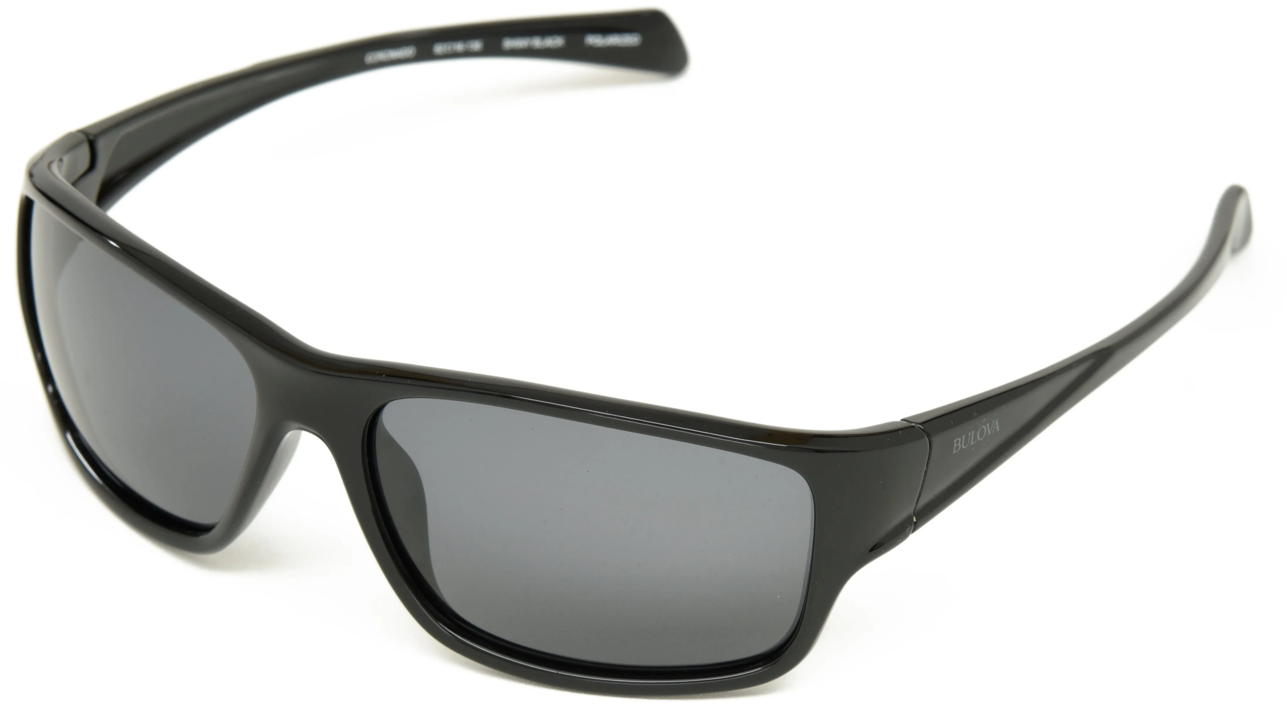 Bulova Coronado Sunglasses Unisex Polarized Sport Shiny Black Frame