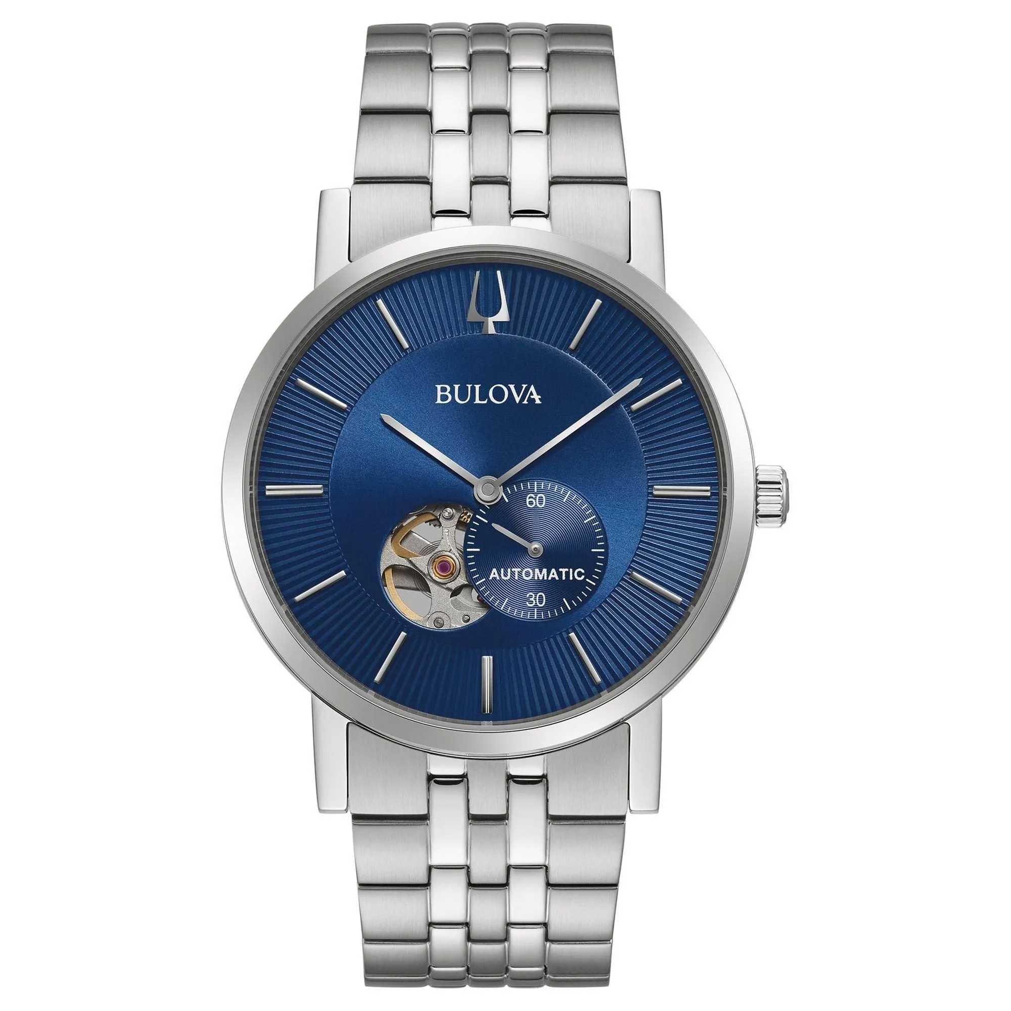 Bulova Men's Classic American Clipper Automatic Stainless Steel Bracelet Watch 96A247