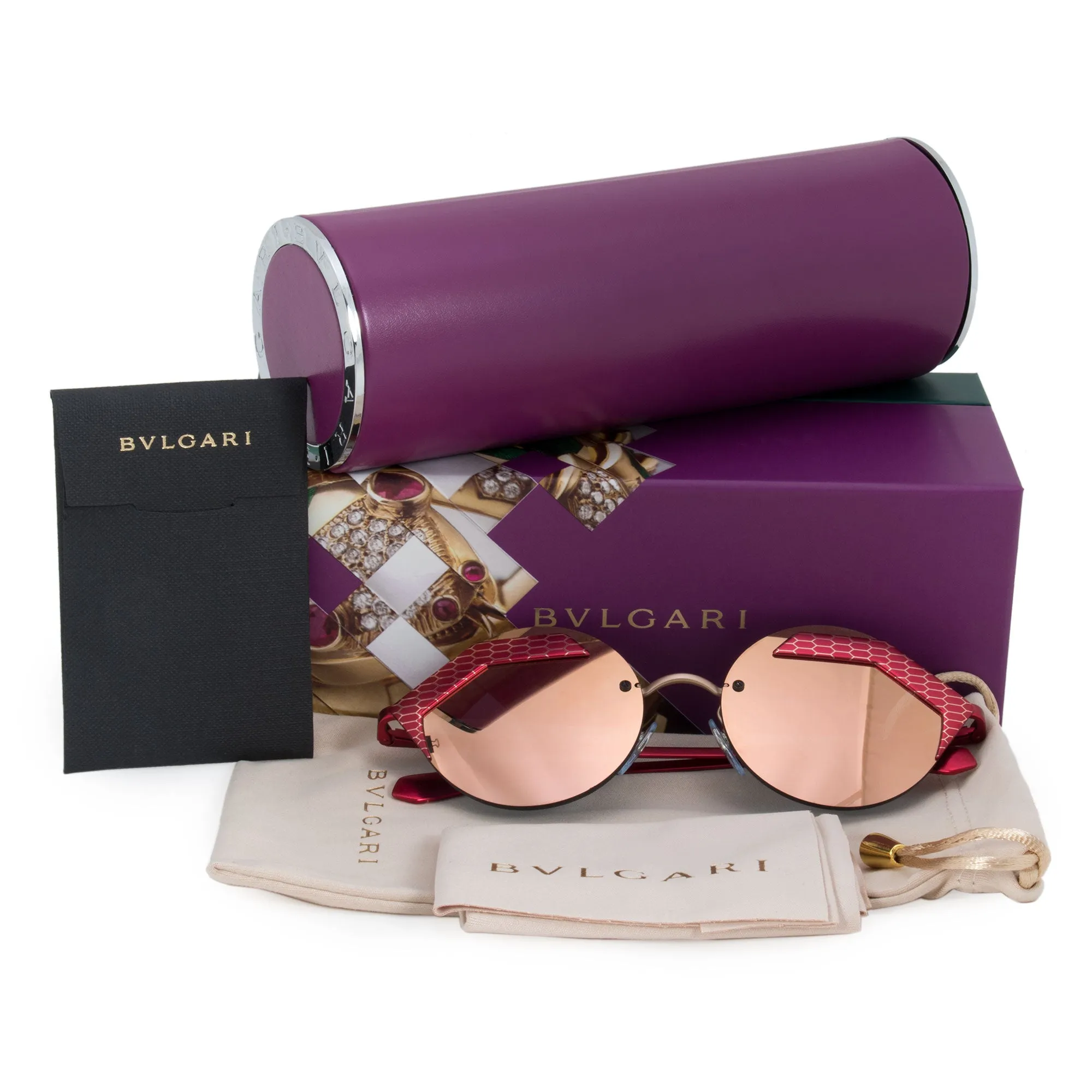 Bvlgari Round Sunglasses BV6089 20294Z 55