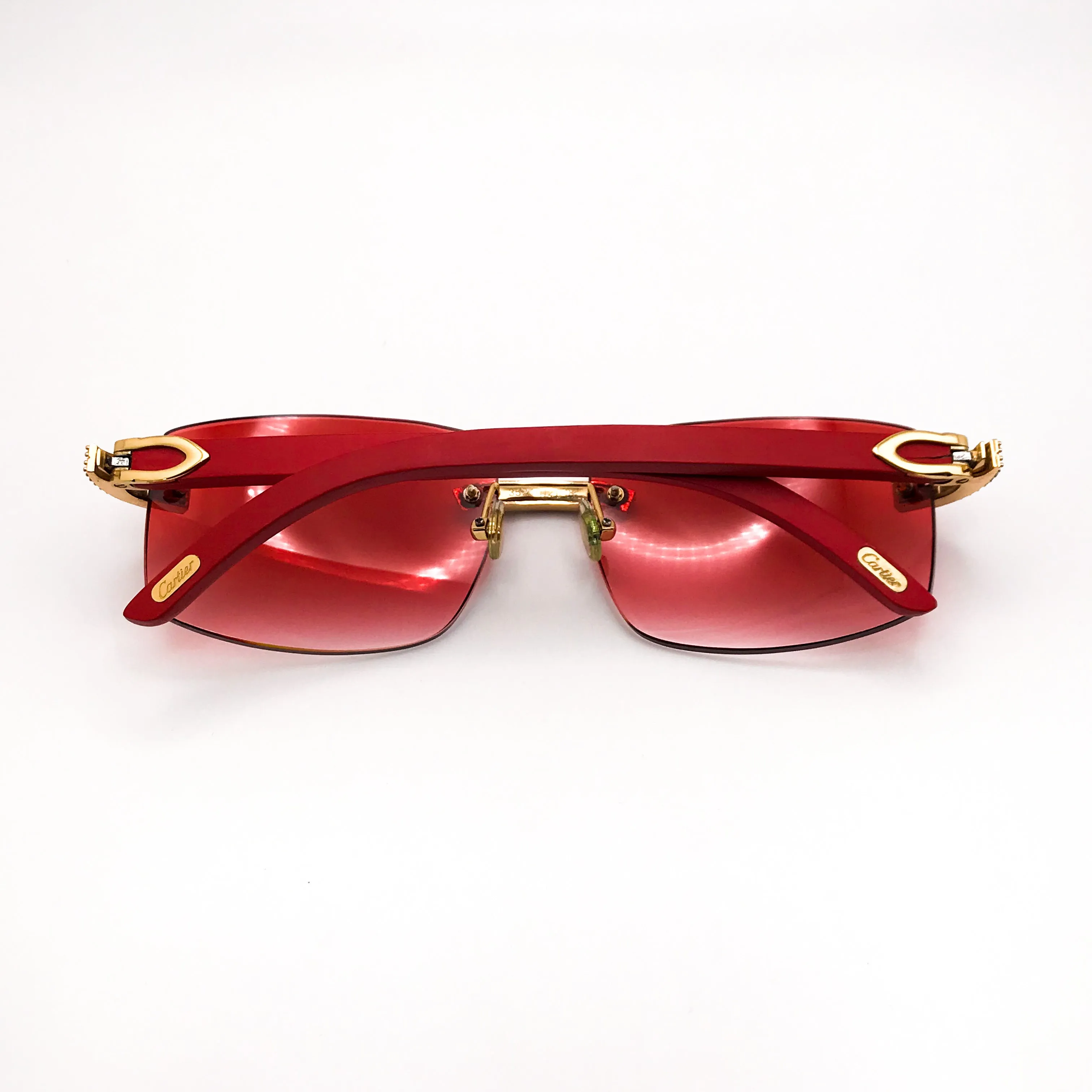 C Decor - Gold Red Woods w/ #6 Red Square Lenses