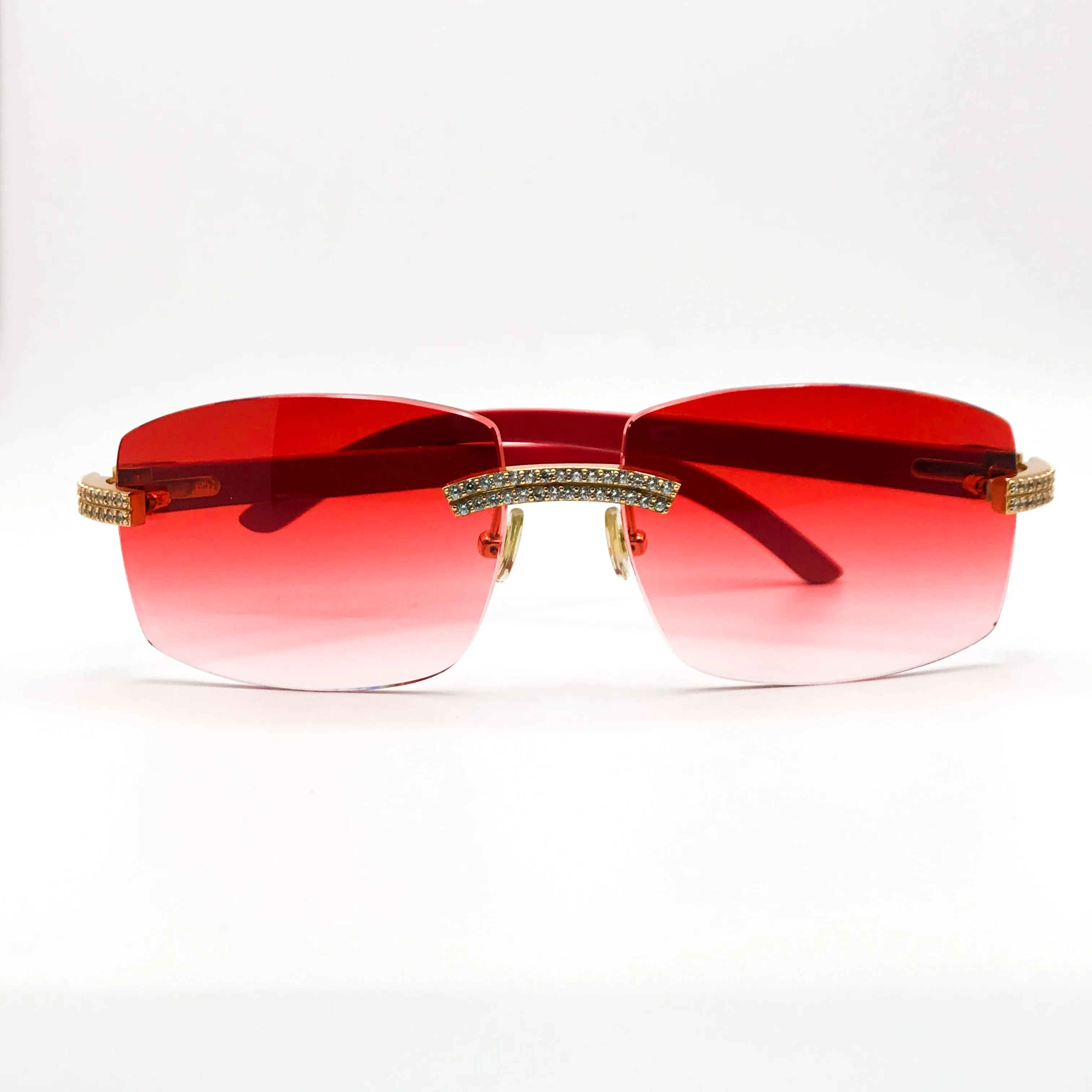 C Decor - Gold Red Woods w/ #6 Red Square Lenses