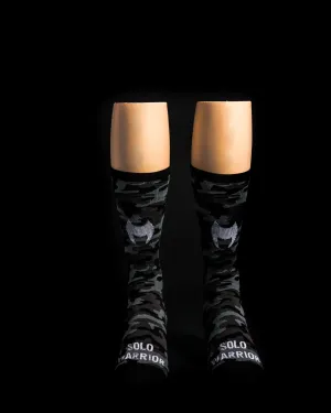 Camo Black Solo Warrior Socks