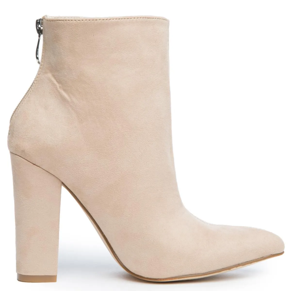 Cape Robbin Beautiful-9 Nude Heeled Booties Nude