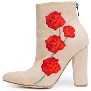 Cape Robbin Beautiful-9 Nude Heeled Booties Nude