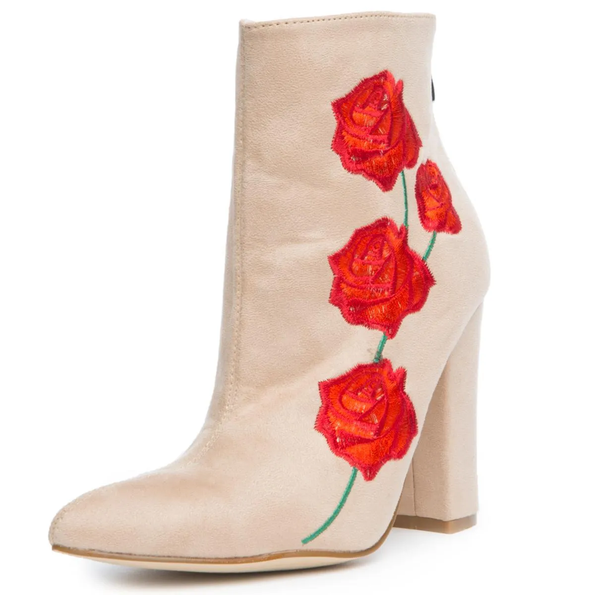 Cape Robbin Beautiful-9 Nude Heeled Booties Nude